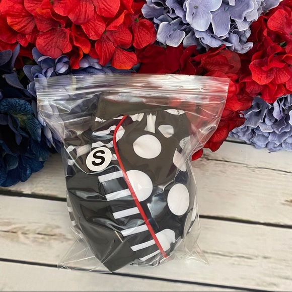 Retro Black & White Dot High Waist Push-Up Bikini - Picture 15 of 16